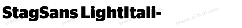 StagSans LightItali字体转换 StagSans LightItali字体转换